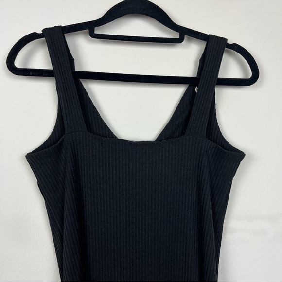 NWT WALTER BAKER BROOKLYN SLEEVELESS RIBBED MIDI DRESS IN BLACK SIZE MEDIUM - Picture 12 of 16
